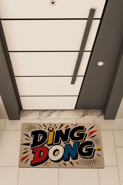 Dormot DEAS HOME, Ψηφιακή Εκτύπωση, DING DONG Πολύχρωμο Ρετρό Μποέμ Θέμα, Χαλ...