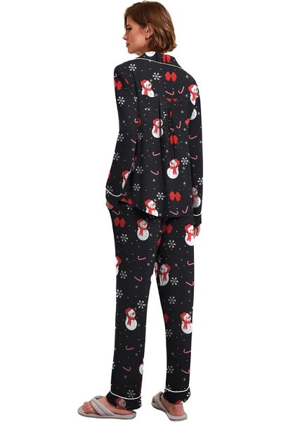 Ekouaer Pajamas Women's Long Sleeve Sleepwear Soft Button Down Loungewear Pjs...