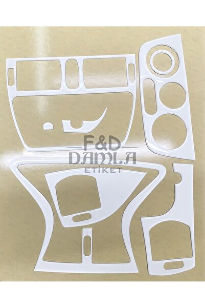 FD Damla Etiket Fiat Brawa Marea Dashboard Console Trim Front Chest Mahogany ...