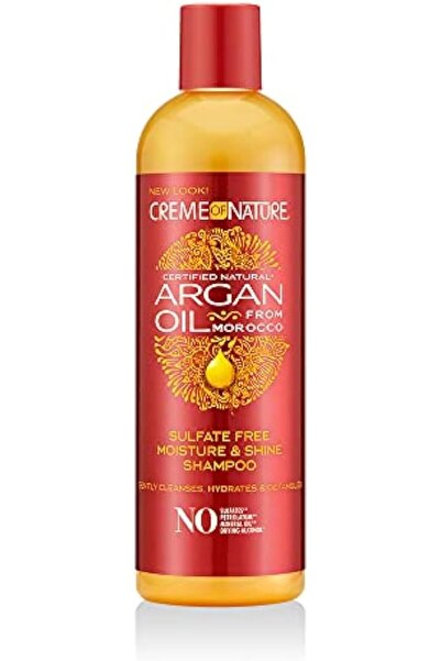 Creme of Nature شامبو للشعر بزيت الأرغان للترطيب واللمعان خالٍ من الكبريتات 3...