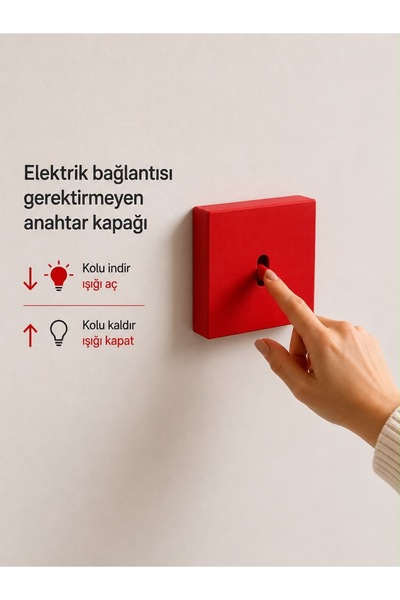 FOAMGREEN Dekoratif Tekli Işık Anahtarı Kapağı - Eğlenceli ve Pratik Lamba An...