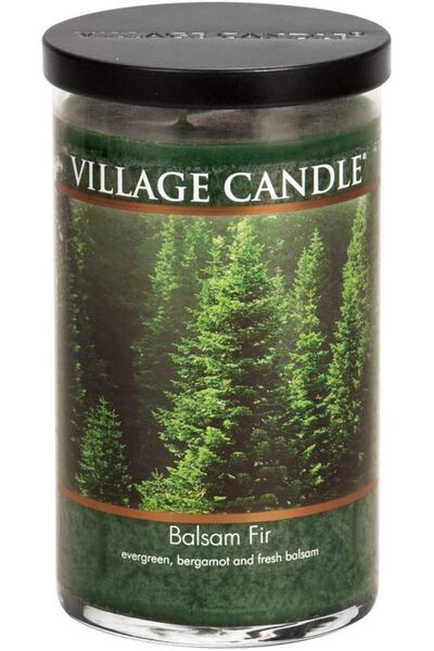 Village Candle شمعة معطرة في كوب زجاجي سعة 24 أونصة، كبيرة الحجم، برائحة الصنوبر