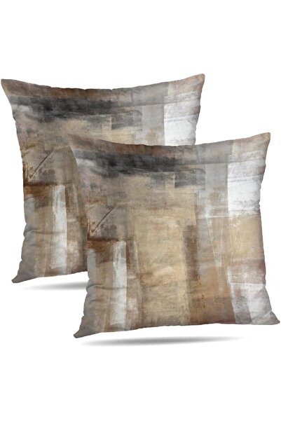 Alricc Set of 2 Blue and Grey Art Artwork Contemporary Decorative Gray Home D...