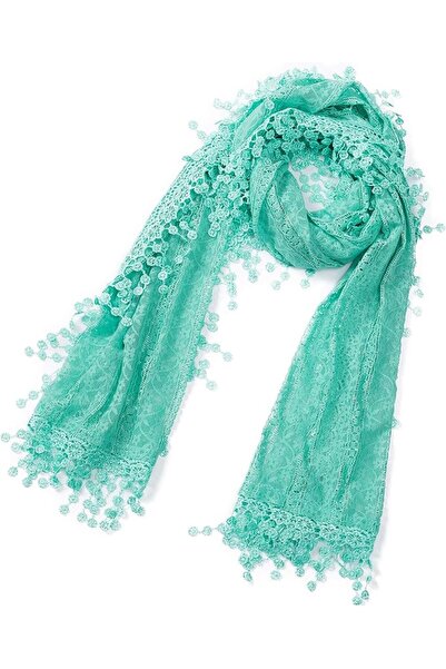 Cindy Wume Cindy and Wendy Lightweight Soft Leaf Lace Fringes Scarf shawl for...