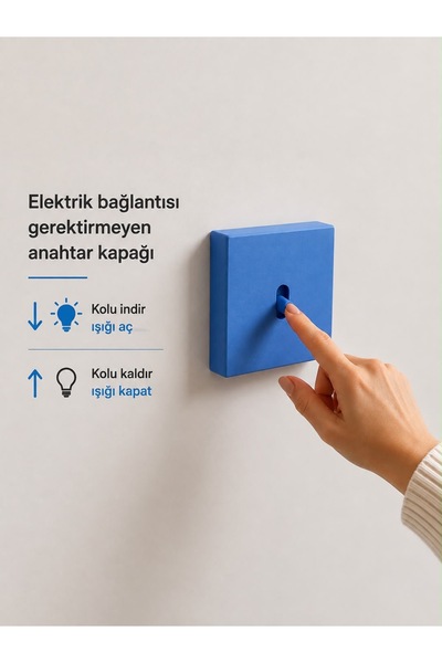 FOAMGREEN Dekoratif Tekli Işık Anahtarı Kapağı - Eğlenceli ve Pratik Lamba An...