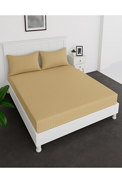 MAXQON ® Deep Fitted Bed Sheet with 2Pcs Pillow Covers, King (180x200+30CM), ...