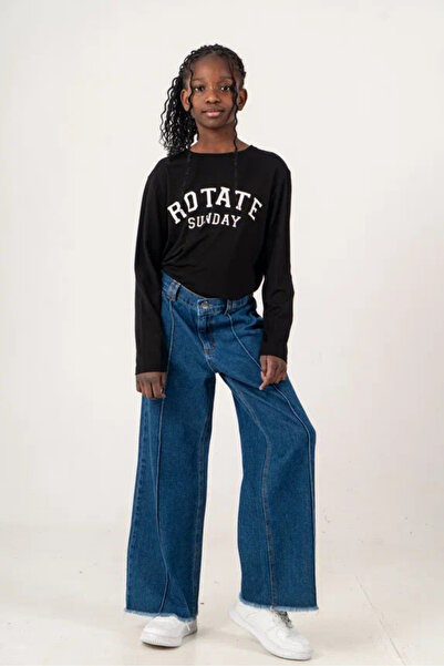 GİYİCEM TEKSTİL Girl's Pre-Tied City Style Jeans 2239