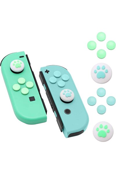 GENERAL Paw Print Thumb Grip Caps for Switch, Button Cap Set for Switch - Ani...