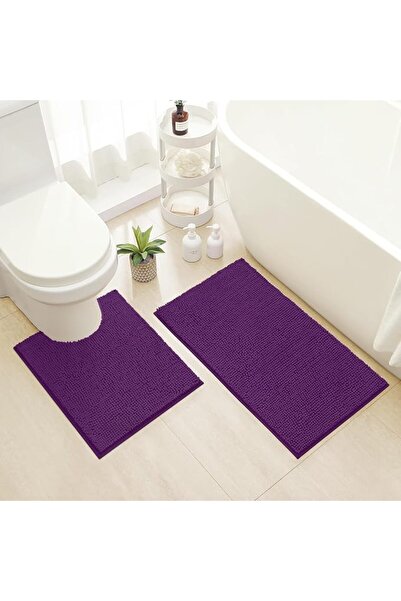 GENERAL HOMEIDEAS 2 Pieces Bathroom Rugs Set Navy Blue, Ultra Soft Non Slip B...