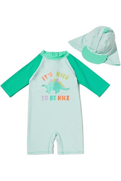 Best Baby Boys Kids Swimsuit Toddlers One Piece Zipper Swimwear with Hat Rash...