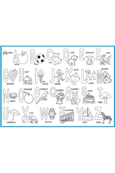 FunBlast DIY Coloring Mat for Kids, Reusable & Washable Sketch Drawing Mat fo...