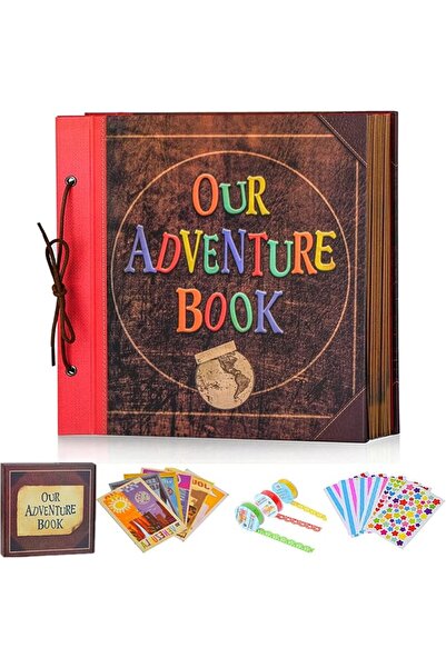 FEIYU BUY Adventure Book Travel Diary Photo Book,Scrapbook, Photo Album,Retro...