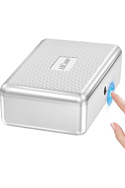 GENERAL Biometric Fingerprint Storage Box - Portable Cash Jewelry Lock Box - ...