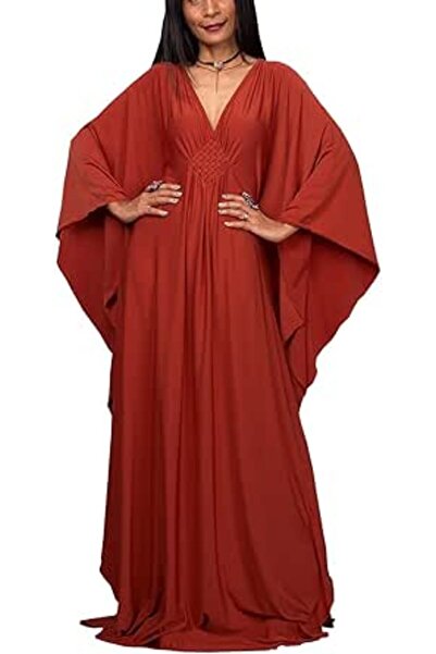 GENERAL Women Bohemian Kaftan Maxi Loungewear Nightgown Kimono Oversized Slee...