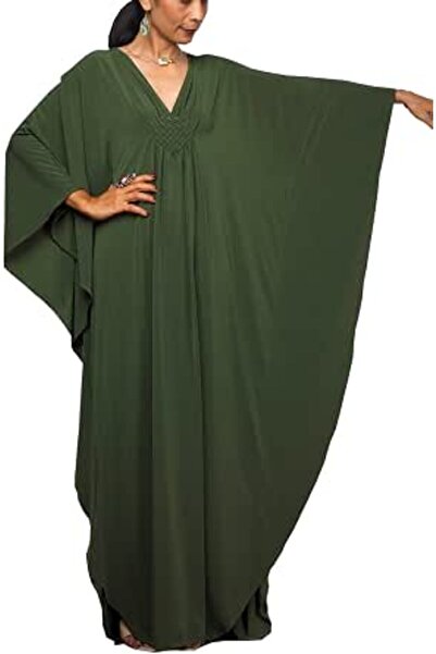 GENERAL Women Bohemian Kaftan Maxi Loungewear Nightgown Kimono Oversized Slee...