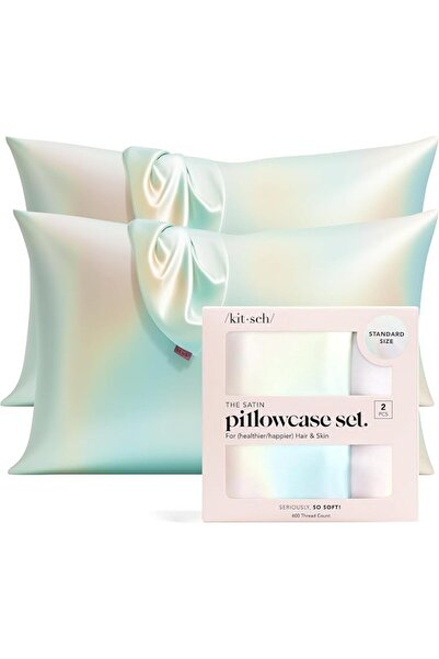 Kitsch Satin Pillowcase for Hair & Skin - Softer Than Silk Pillowcase for Hai...