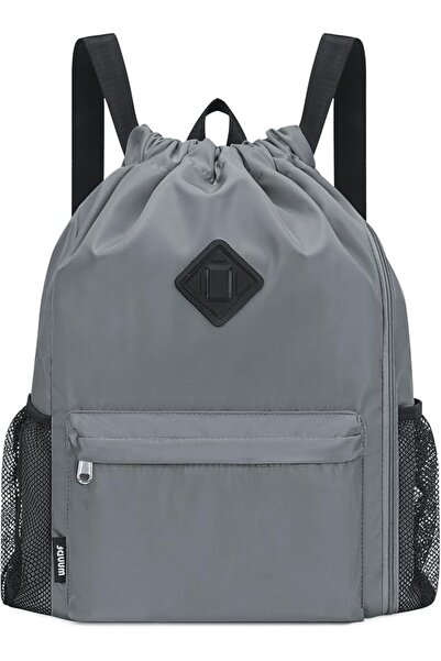 WANDF Drawstring Backpack Sports Gym Sackpack with Mesh Pockets Water Resista...