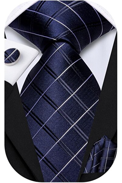 Dubulle Mens Paisely Silk Tie for Men Necktie and Pocket Square Set