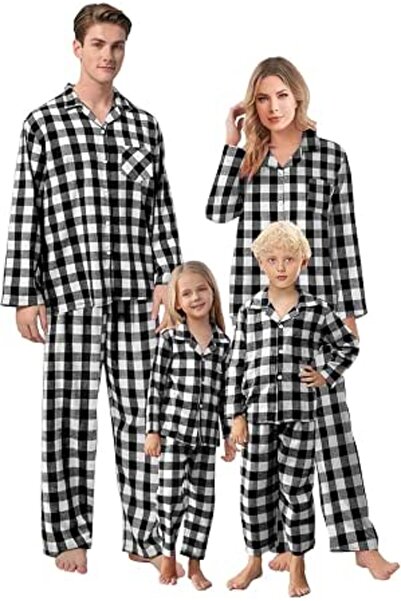 GENERAL Schbbbta Girls Boys Satin Pajamas Set, 2Piece Silk Nightwear Button-D...