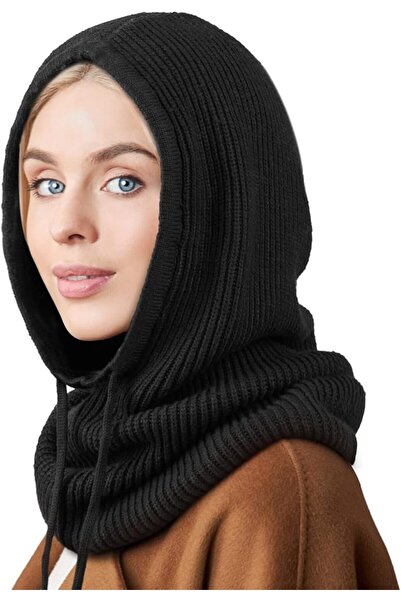 NALACAL Winter Hats Balaclava Knit Beanie with Adjustable Drawstring Warm Hoo...