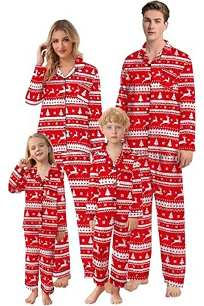 GENERAL Schbbbta Girls Boys Satin Pajamas Set, 2Piece Silk Nightwear Button-D...