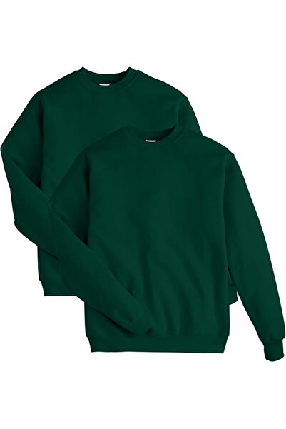 HANES Men's Ecosmart Fleece Sweatshirt, Cotton-blend Pullover, Crewneck Sweat...