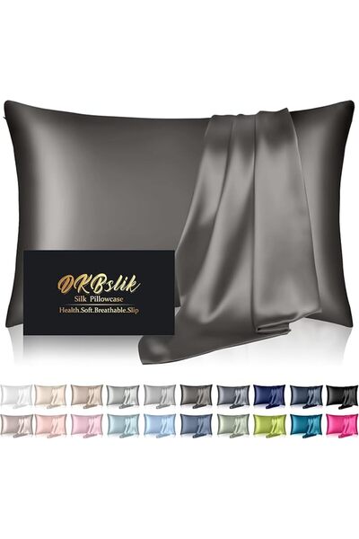 GENERAL Silk Pillowcase for Hair and Skin, Mulberry Silk Pillow Cases Queen S...