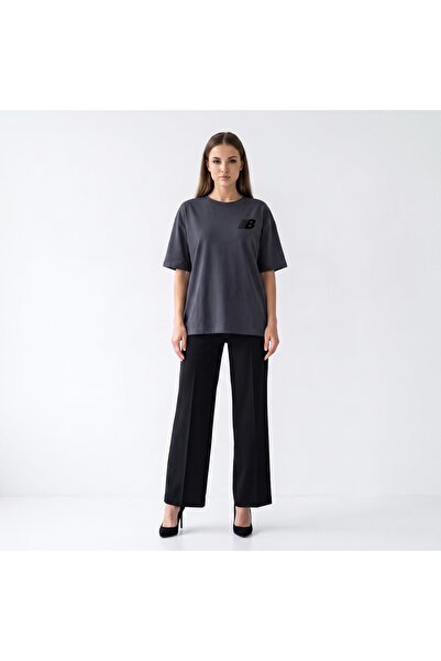 ZAVIXO Unisex Oversize T-Shirt with Minimal Chest Print, Cotton Crew Neck, Lo...
