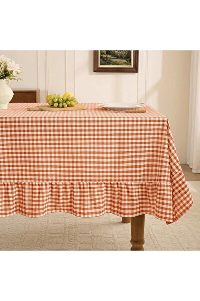 Generic Brand 1. Rectangular checkered tablecloth – Waterproof cotton and lin...