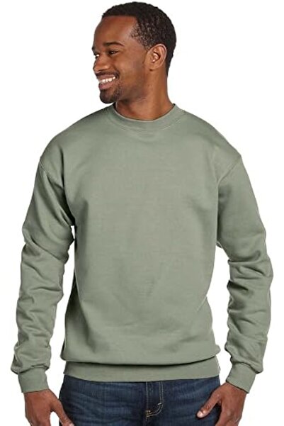 HANES Men's Ecosmart Fleece Sweatshirt, Cotton-blend Pullover, Crewneck Sweat...