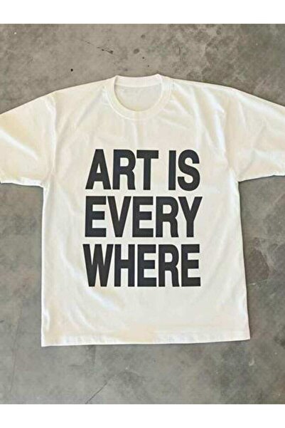 23ERVA Art, Women's Is Everywhere, Pure Cotton T-Shirt, Casual Wear, Spring S...