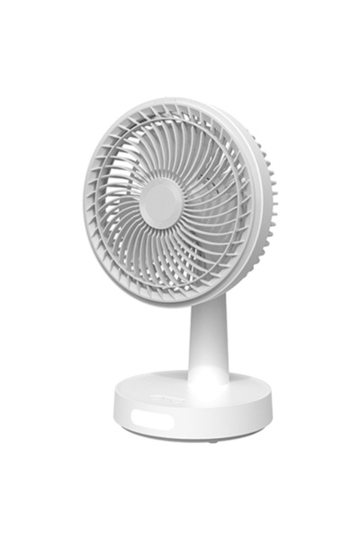 Platinet Ventilator de birou reîncărcabil de 9W cu lumină de noapte, 2 bateri...