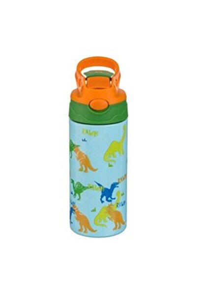 OEM Pop Up Stainless Steel Insulated Water Bottle with Dinosaur Pattern 500ml
