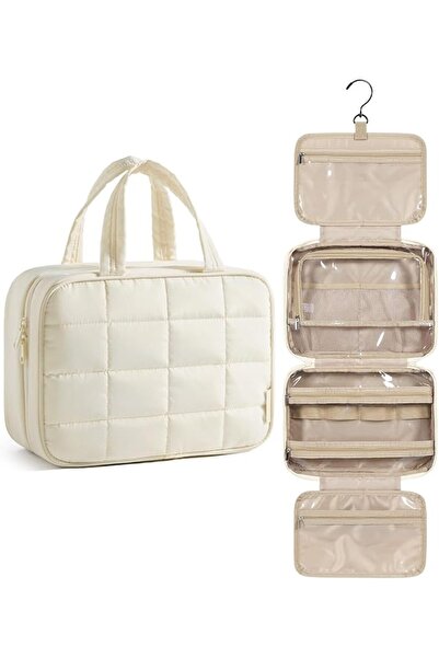 BAGSMART Travel Toiletry Bag with Jewelry Organizer, Hanging Travel Bag for T...