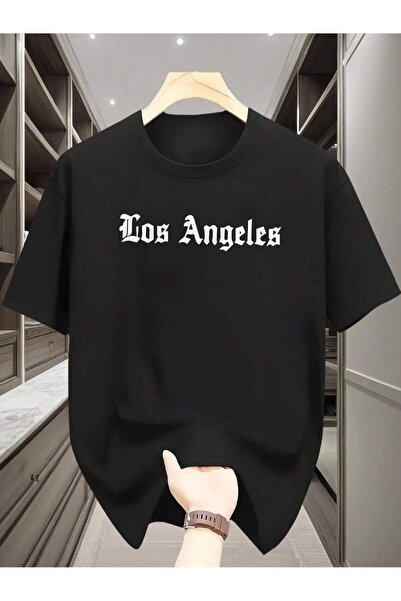 2BIR New Comfortable And Versatile Los Angeles Print T-Shirt, High-Quality Ca...