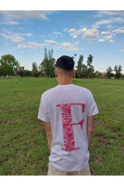 DEEFWEAR Mi̇ngalondon Kiss Design Letter F Oversize T-Shirt