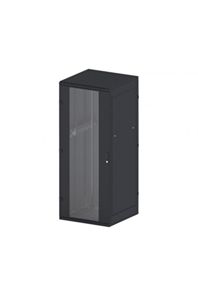 TRITON Ερμάριο rack δαπέδου 19 ιντσών, 22U, 800x800mm, με γυάλινη πόρτα, μαύρ...