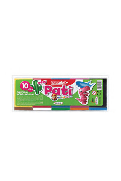 MC Micostore Plasticine Pati 10 colors X 50 Gr Fibracolor