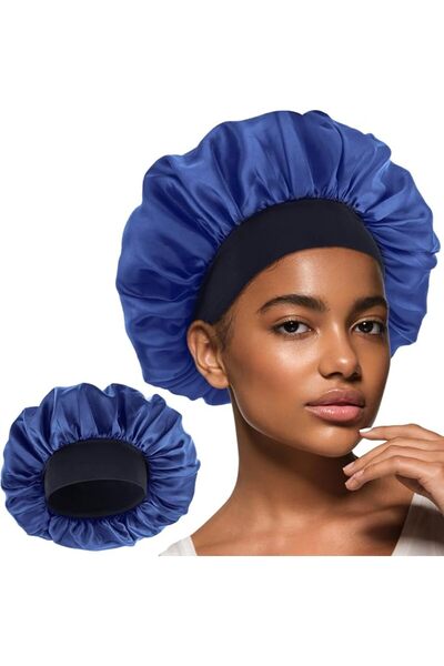 WLLHYF Silk Bonnet for Men, Satin Bonnet Single Layer Elastic Band Silk Sleep...