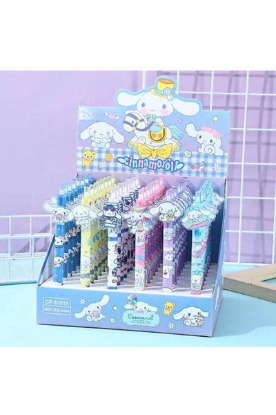 Kawaii Cartoon Gel Pen 0.5mm Black Ink – Retractable Cute Writing Pen, 1 Piec...