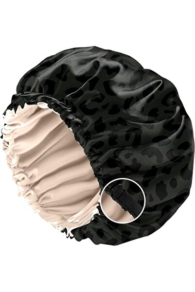 GENERAL Silk Satin Bonnet for Sleeping, Double Layer Elastic Adjustable Reusa...