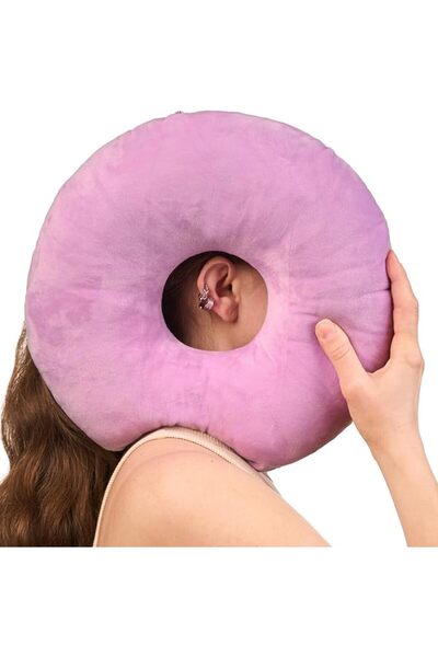ODOXIA Ear Piercing Pillow for Side Sleepers | Donut Pillow for Ear Piercing ...