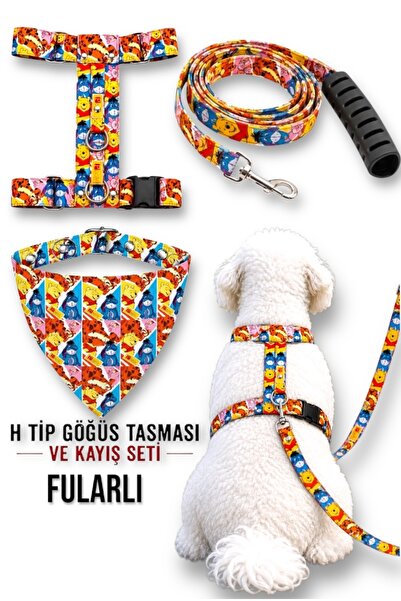 z zizuph Wi̇nni̇e Fularli H Type Collar and Strap Set