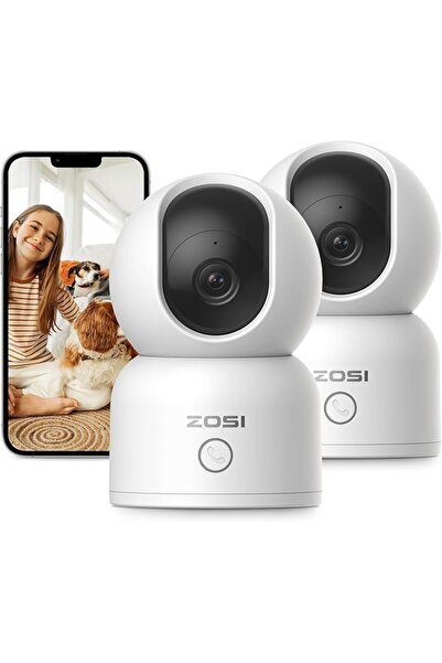 ZOSI 2MP Security Camera, 360° Views Baby/Pet Dog Monitor, 2.4G/5G Dual-Band ...