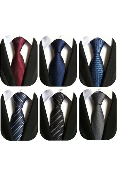 Generic 6 Pack Classic Men's Silk Tie Necktie Men's Ties Formal Mens Neckties...