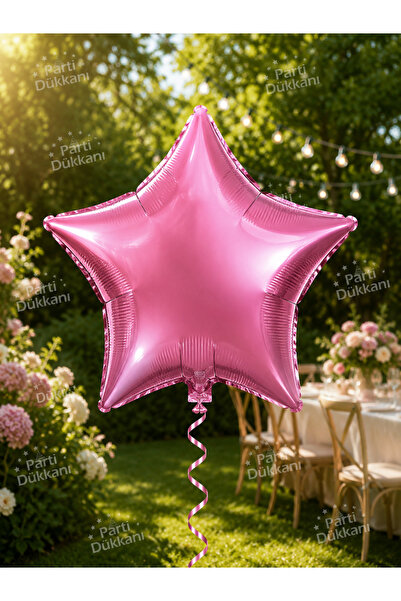Parti Dükkanı Rose Pink 18 Inch Star Foil Balloon Birthday Party Decoration