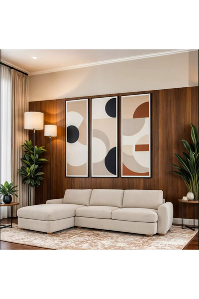 Lilt Bolef Sectional Sofa Set - beige