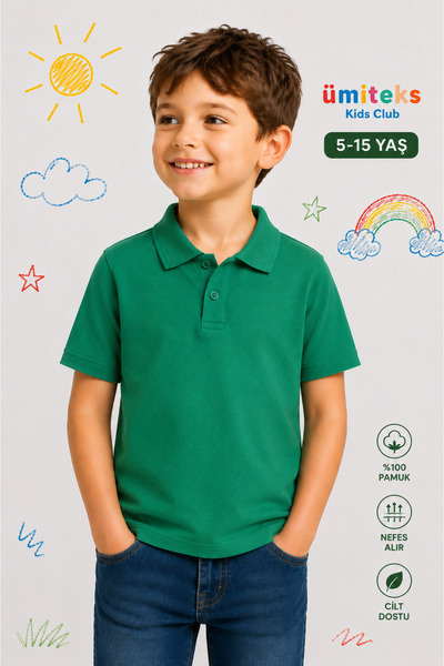 ümitteks iş ve okul kıyafetleri Green School Lacoste Unisex 100% Cotton