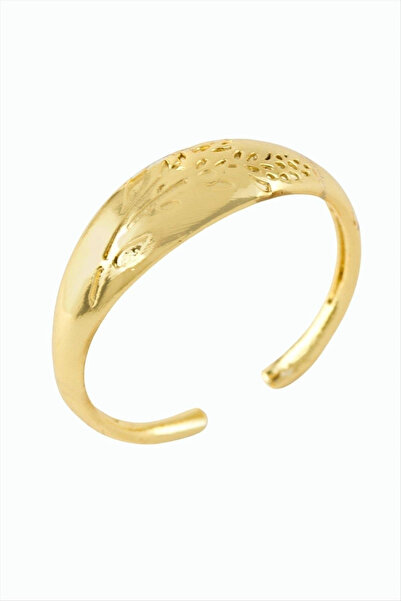 SORA GROUP Flower Embroidered Metal Ring
