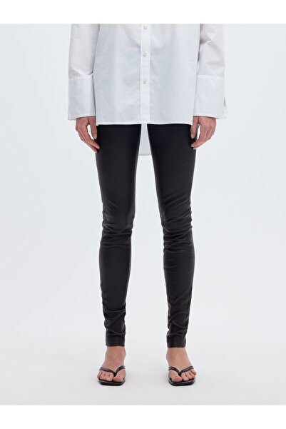 Selected Femme Leggings Lamm leder